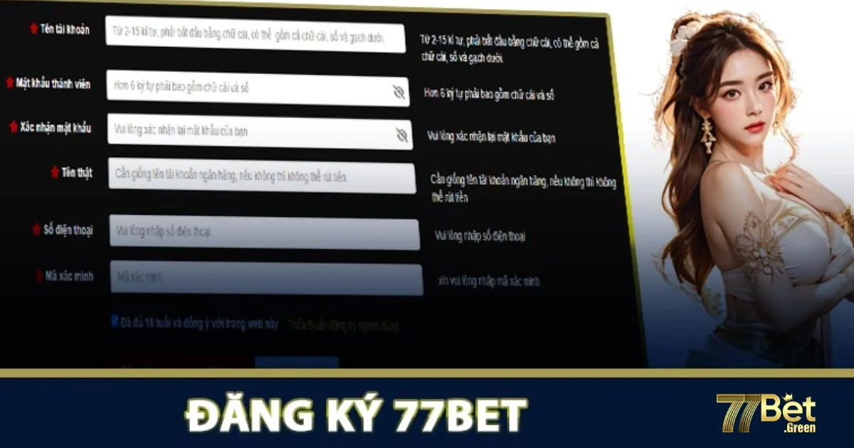 Đăng k&yacute; 77bet &ndash; Hướng Dẫn Tạo T&agrave;i Khoản Nhanh Ch&oacute;ng Chỉ Trong 3 Ph&uacute;t