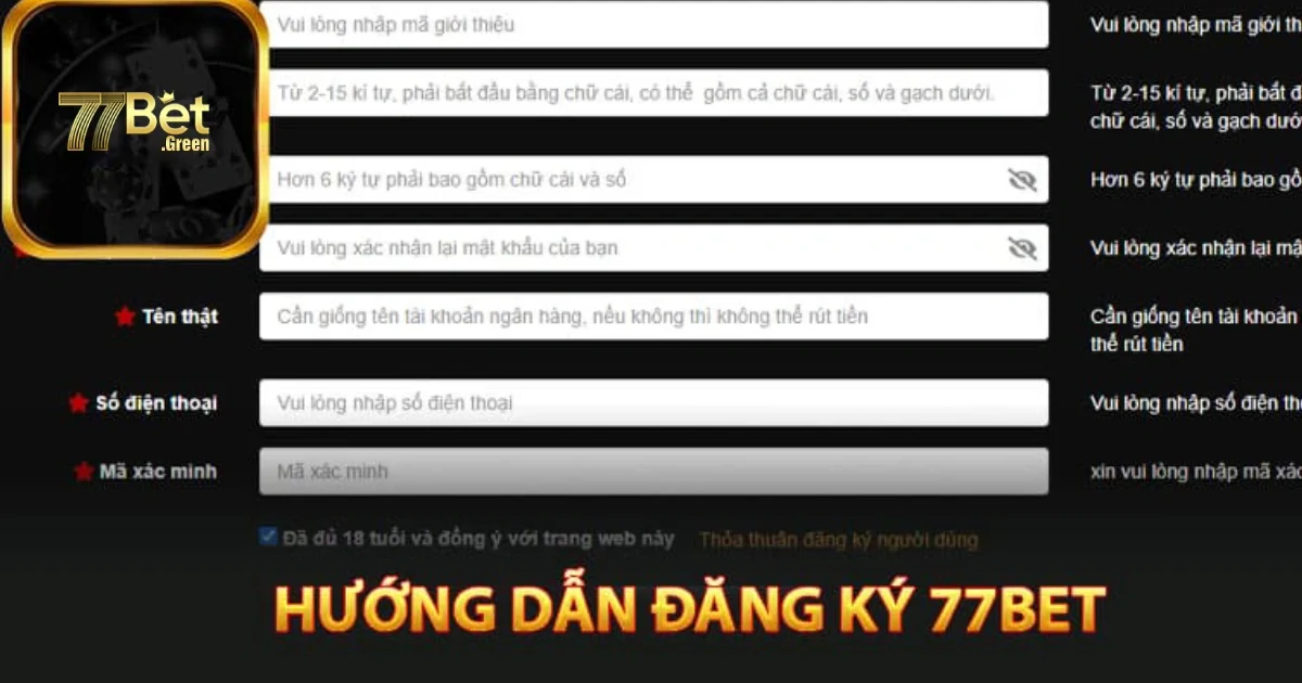 Tại Sao N&ecirc;n Đăng K&yacute; T&agrave;i Khoản 77bet Ngay H&ocirc;m Nay?