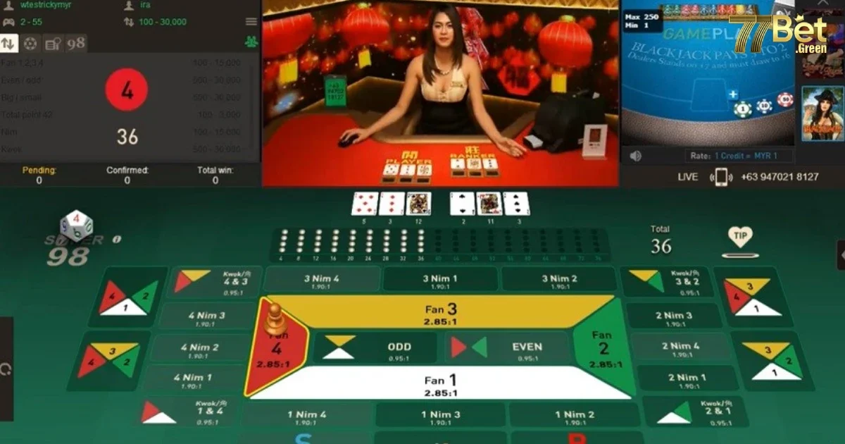 Cách chơi Fantan 77bet: Hướng dẫn chi tiết