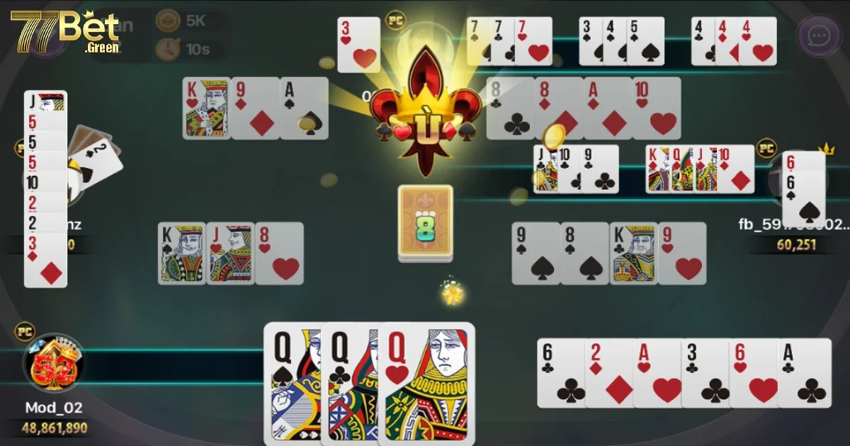 Mẹo chơi Phỏm 77bet gi&uacute;p tối ưu tỷ lệ thắng