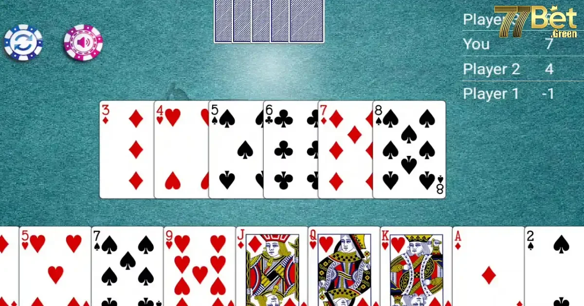 Game b&agrave;i Tiến l&ecirc;n 77bet: Luật chơi v&agrave; hướng dẫn chi tiết