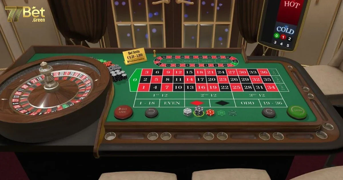 Chiến thuật chơi Roulette 77bet để tối đa h&oacute;a cơ hội thắng