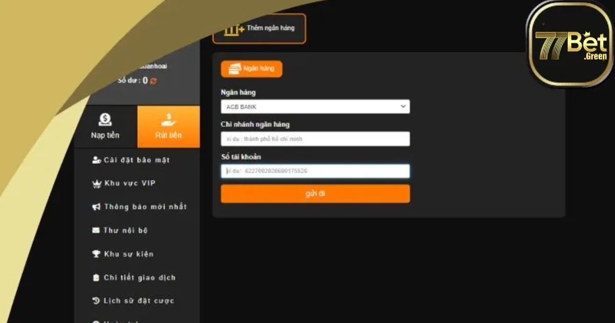 R&uacute;t Tiền 77bet &ndash; Hướng Dẫn R&uacute;t Tiền Nhanh Ch&oacute;ng V&agrave; An To&agrave;n